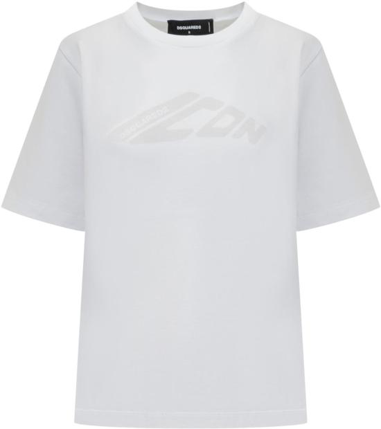 25SS 디스퀘어드2 반팔 티셔츠 S80GC0083D20033100 WHITE