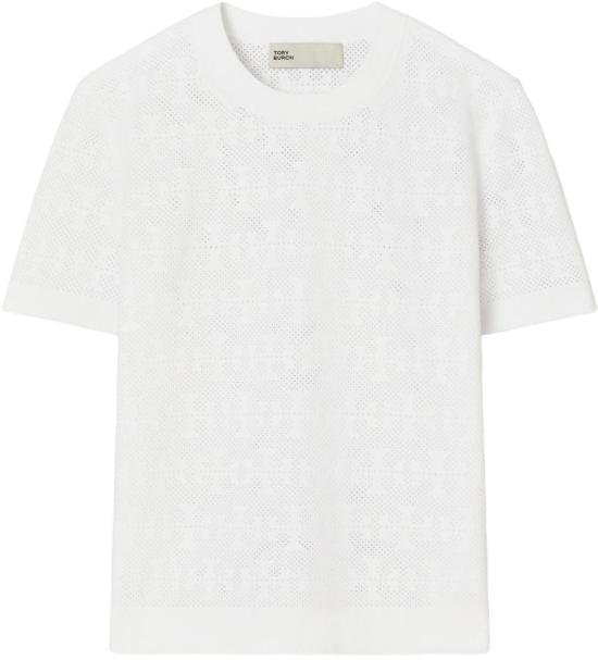 25FW 토리버치 반팔 티셔츠 168853100 WHITE