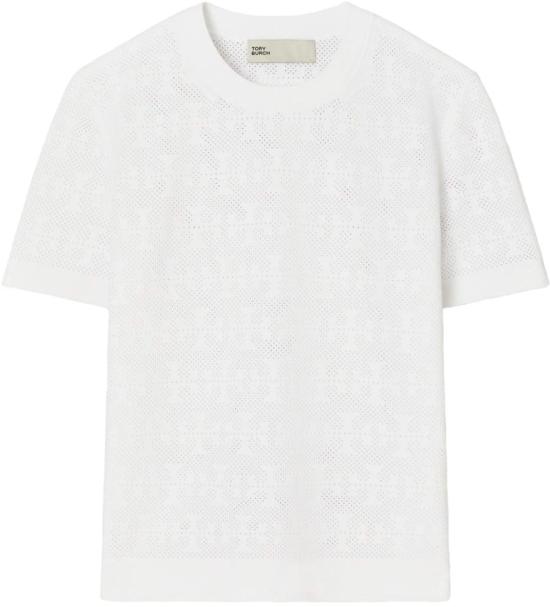 25FW 토리버치 반팔 티셔츠 168853100 WHITE