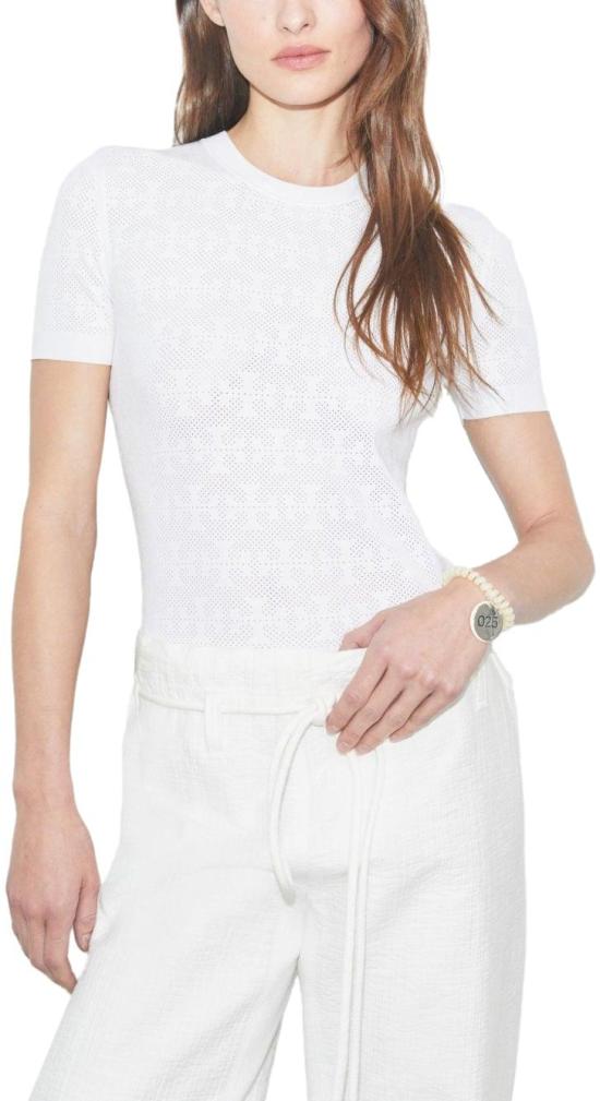 25FW 토리버치 반팔 티셔츠 168853100 WHITE - TORY BURCH