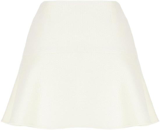 25FW 구찌 히든 사이드 울 스커트 826594ZARWV9003 NEUTRAAL - GUCCI