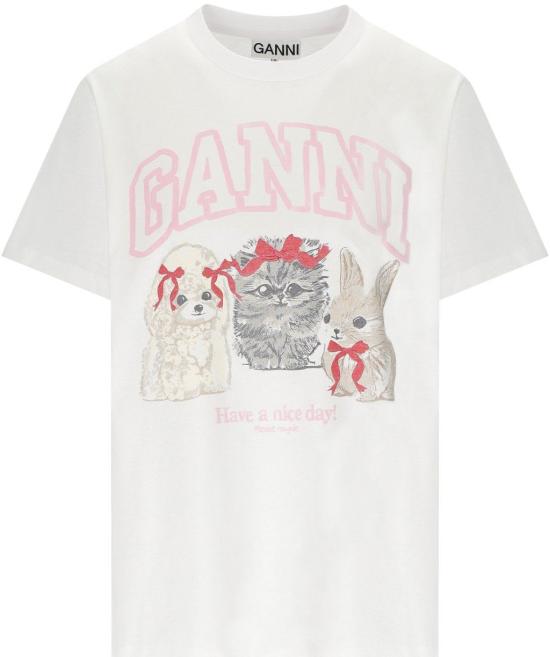 26SS 가니 반팔 티셔츠 9241631195382 WHITE