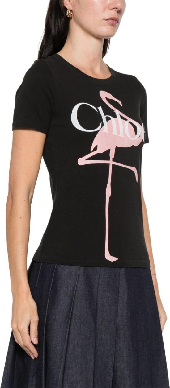 26SS 끌로에 반팔 티셔츠 CH26SJH08194070 BLACK - CHLOE