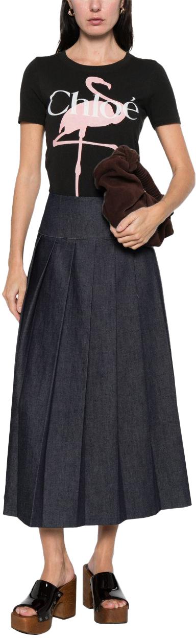 26SS 끌로에 반팔 티셔츠 CH26SJH08194070 BLACK - CHLOE