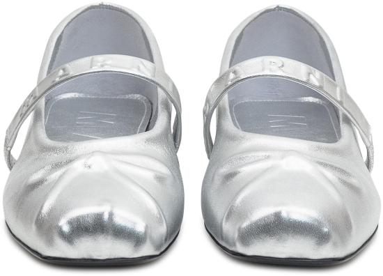 25SS 마르니 플랫 슈즈 MJMS007700PR69500N20 SILVER - MARNI