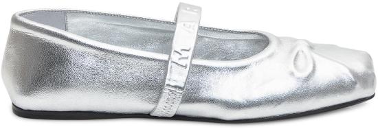 25SS 마르니 플랫 슈즈 MJMS007700PR69500N20 SILVER