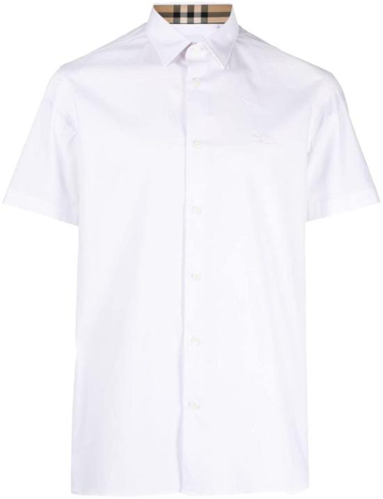  버버리 EKD 로고 자수 셔츠 8079594A1464 WHITE