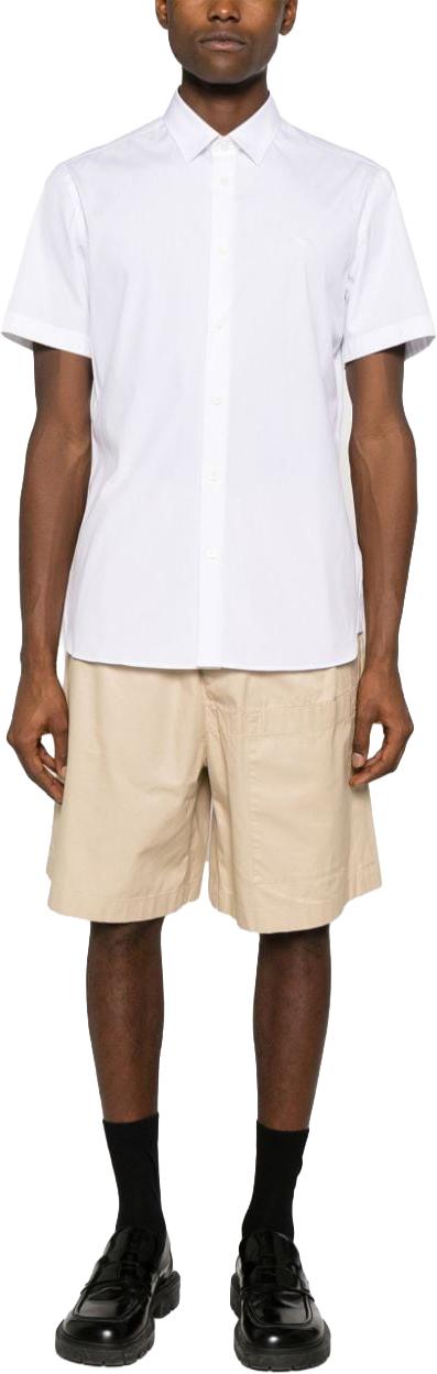  버버리 EKD 로고 자수 셔츠 8079594 WHITE - BURBERRY