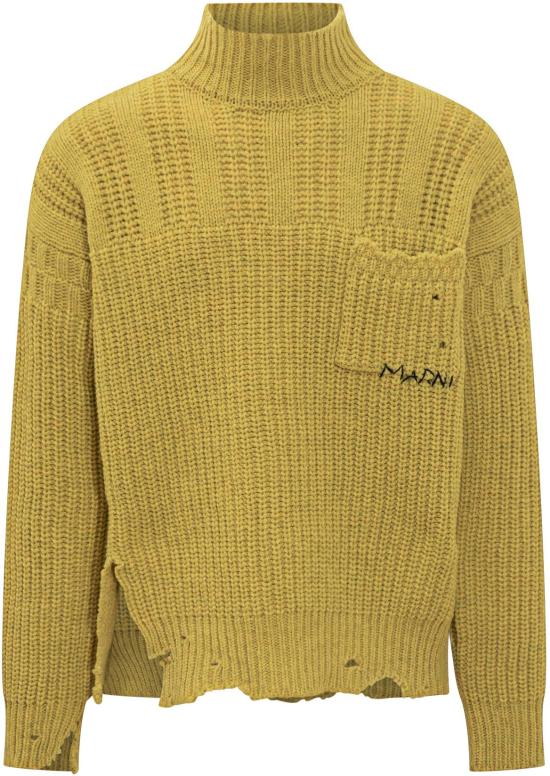 25FW 마르니 스웨터 DVMG0054A0UFW31000Y48 YELLOW