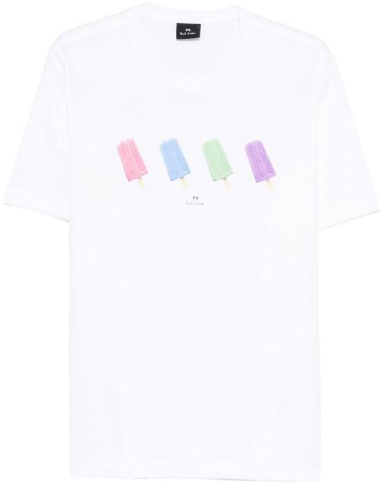 26SS 폴 스미스 지브라 패치 반팔 M2R011RVP578001 WHITE