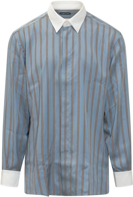 26SS 톰포드 긴팔 셔츠 HRN006FMS111UUB BLUE
