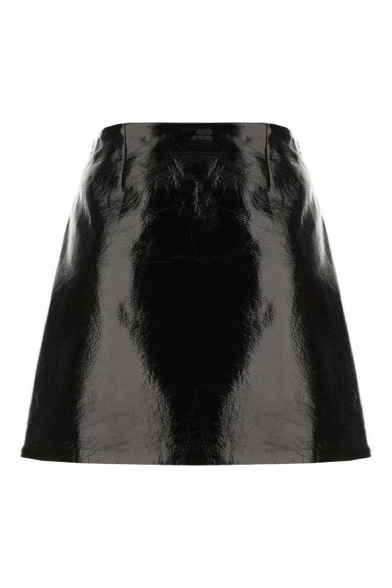 25FW 쿠레쥬 미디 스커트 425CJU316VY00149999 BLACK - COURREGES