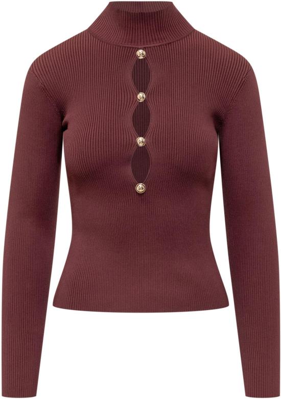 26SS 셀프 포트레이트 스웨터 RS26138TBUBURGUNDY BROWN