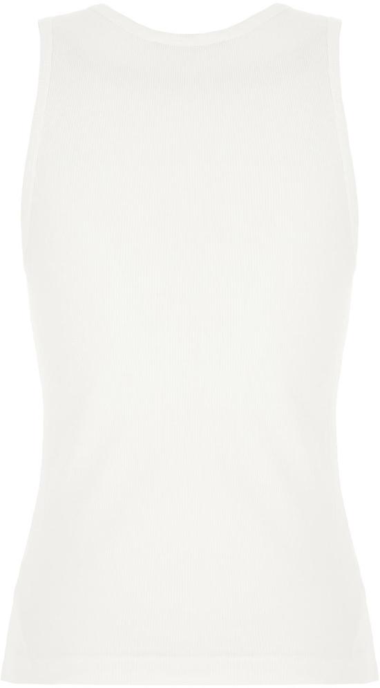 26SS 돌체앤가바나 DG 자수 & 라인스톤 립 탱크탑 F8V40ZGDDL8W0800 WHITE - DOLCE & GABBANA