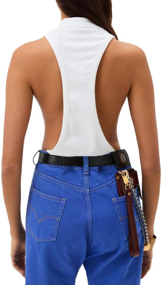 26SS 베르사체 민소매 티셔츠 10245131A178881W000 WHITE - VERSACE