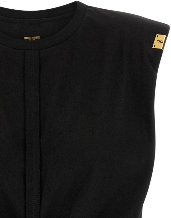 26SS 엘리자베타프랜치 민소매 티셔츠 MA01161E2110 BLACK - ELISABETTA FRANCHI