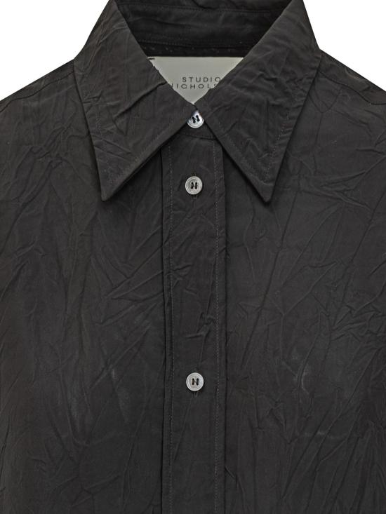 25SS 스튜디오 니콜슨 셔츠 ROUENSNW1733BLACK DONKERGREY - STUDIO NICHOLSON