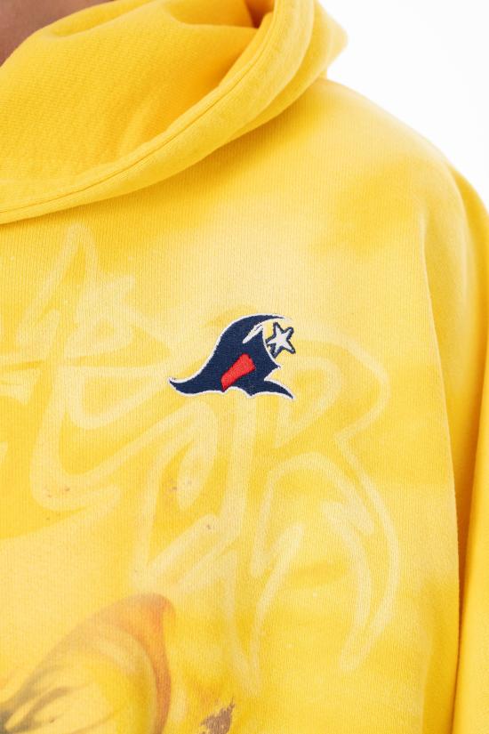 26SS 헬스타 후드 티셔츠 HSPS26HO2 YELLOW Yellow - HELLSTAR