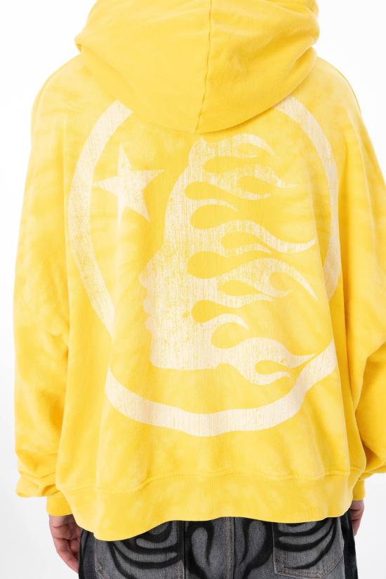 26SS 헬스타 후드 티셔츠 HSPS26HO2 YELLOW Yellow - HELLSTAR