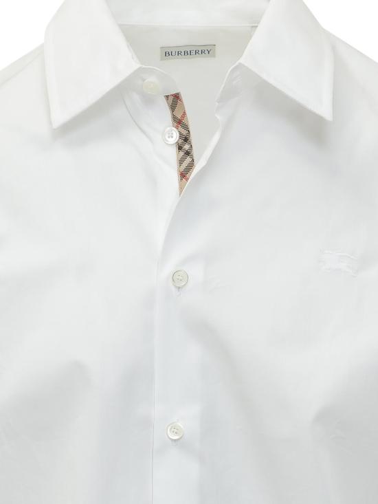 26SS 버버리 레귤러핏 코튼 포플린 셔츠 8122007A1462 WHITE - BURBERRY
