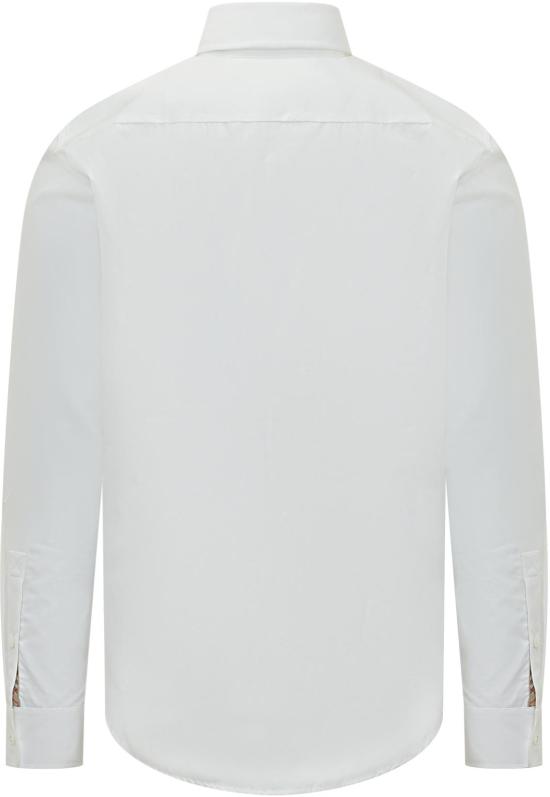 26SS 버버리 레귤러핏 코튼 포플린 셔츠 8122007A1462 WHITE - BURBERRY