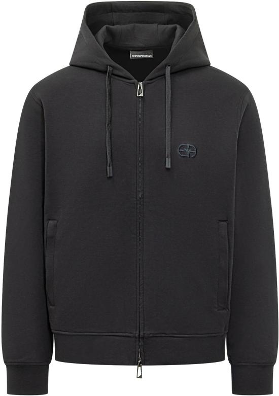 26SS 엠포리오 아르마니 후드 티셔츠 EM004538AF10013UB118 BLACK