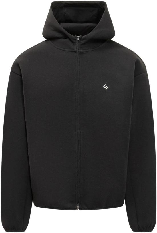 26SS 리프레젠트 후드 티셔츠 247M10009701 BLACK