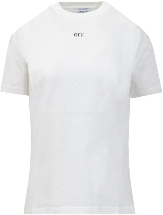  오프화이트 반팔 티셔츠 OWAA089S24JER0090101 WHITE