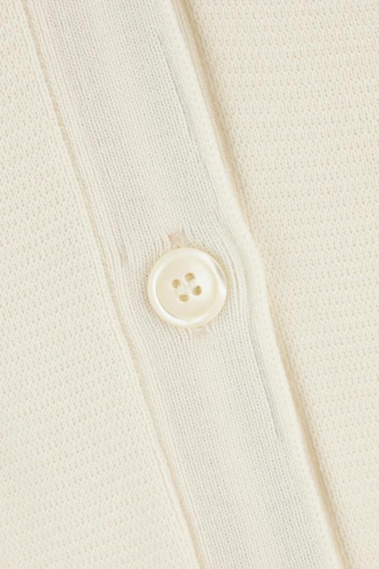 26SS 톰브라운 파인 메리노 울 4바 클래식 V넥 가디건 FKC207A00014100 NEUTRAAL - THOM BROWNE