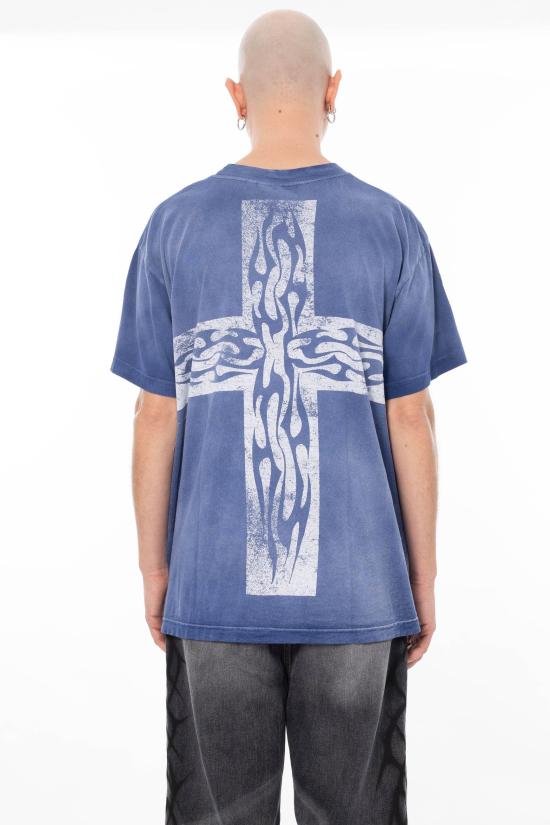 26SS 헬스타 탑 HSSTTEE02 BLUE Blue - HELLSTAR