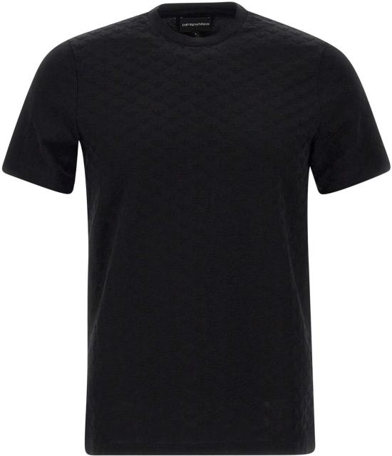 25FW 엠포리오 아르마니 반팔 티셔츠 8N1TL71JHWZ0999 BLACK