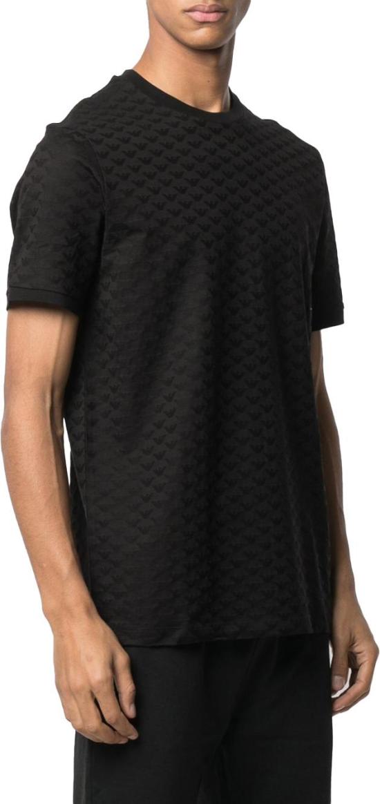 25FW 엠포리오 아르마니 반팔 티셔츠 8N1TL71JHWZ0999 BLACK - EMPORIO ARMANI