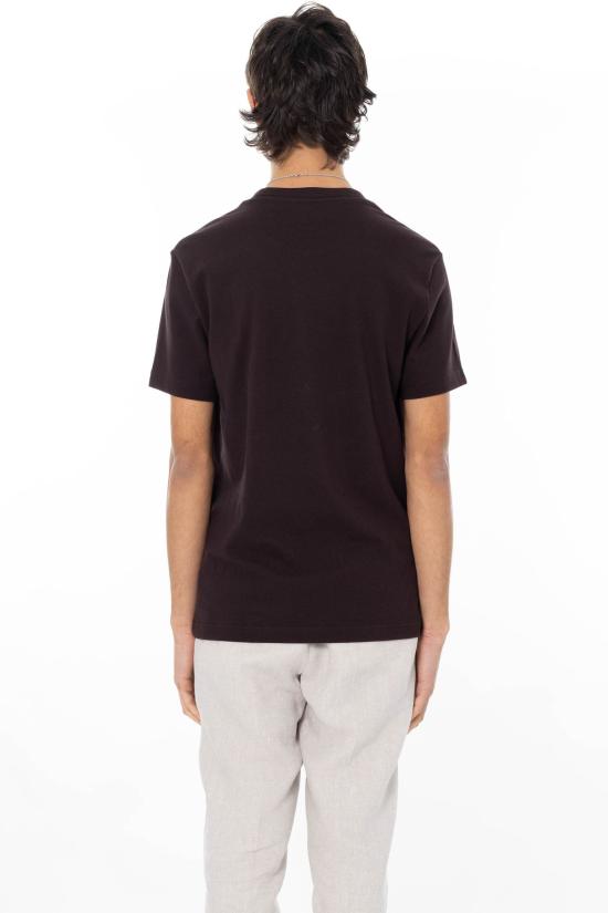 26SS 라코스테 반팔 티셔츠 TH8174 SS26 3LA Brown - LACOSTE