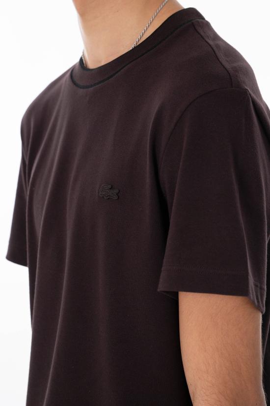 26SS 라코스테 반팔 티셔츠 TH8174 SS26 3LA Brown - LACOSTE