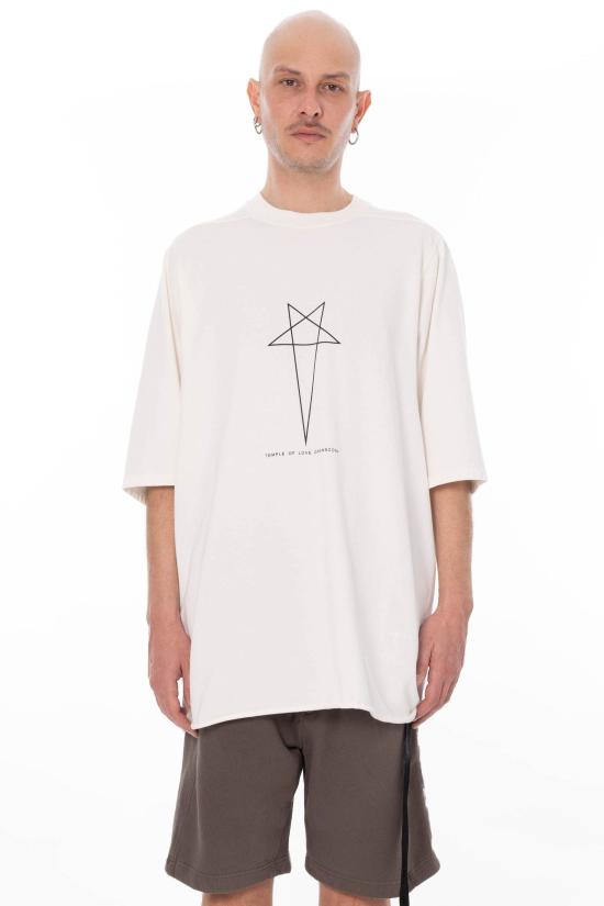 26SS 다크쉐도우 반팔 티셔츠 DU01F4274 RIGEP3 1109 White