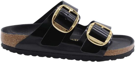 25FW 버켄스탁 뮬/슬리퍼 1021476ARIZONABIGBUCKLEHEXSHINEBL BLACK