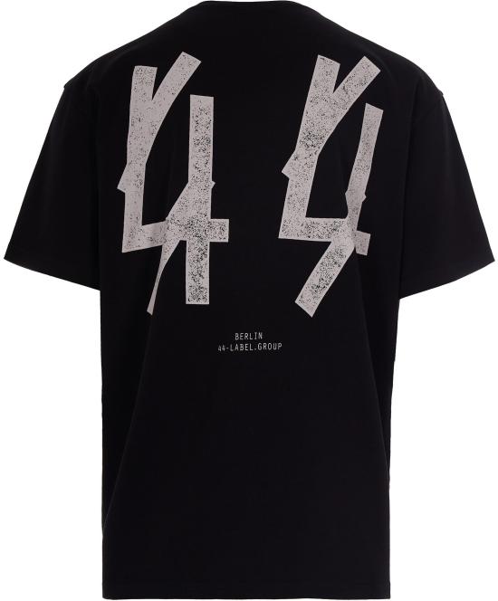 26SS 44레이블 반팔 티셔츠 B0030556FA528P462 BLACK - 44 LABEL