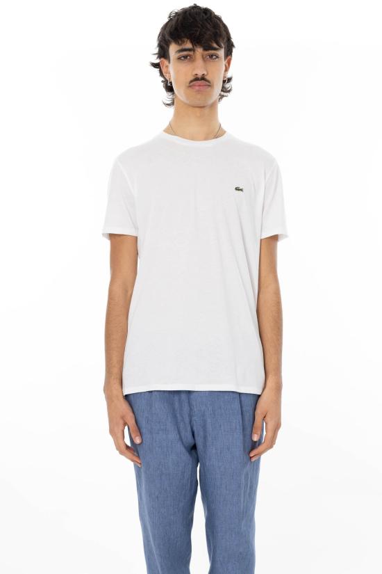 26SS 라코스테 피마 코튼 저지 크루넥 티셔츠 TH6709 SS26 1 White