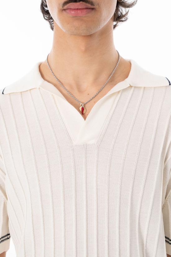 26SS 다니엘피에솔리 폴로 티셔츠 3020 SS26 100 White - DANIELE FIESOLI