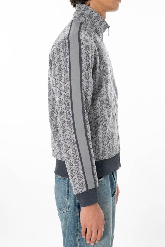 26SS 라코스테 모노그램 집업 스웨트셔츠 SH1368 SS26 41I Grey - LACOSTE