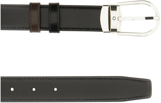 26SS 몽블랑 가죽 벨트 222371BLACKEBONY - MONTBLANC