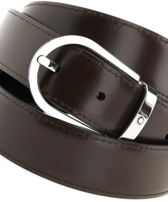 26SS 몽블랑 가죽 벨트 222371BLACKEBONY - MONTBLANC