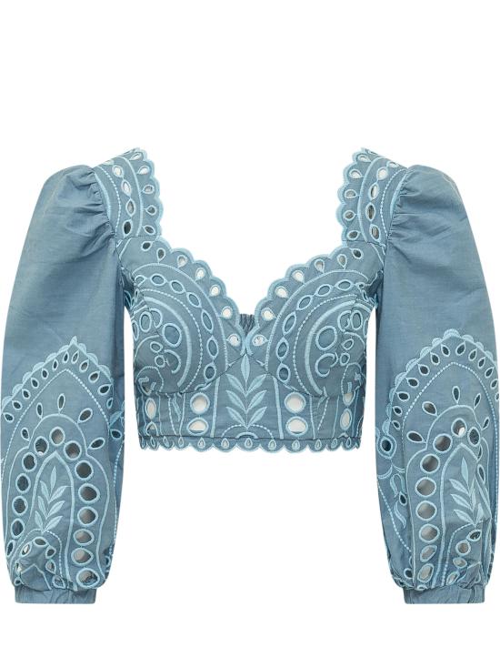 26SS 챠로 루이즈 이비자 블라우스 263102 BLUE SEALACE