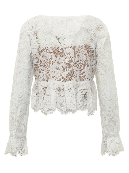 26SS 마이클 코어스 긴팔 티셔츠 MS640YJKQ9 100 WHITE - MICHAEL KORS