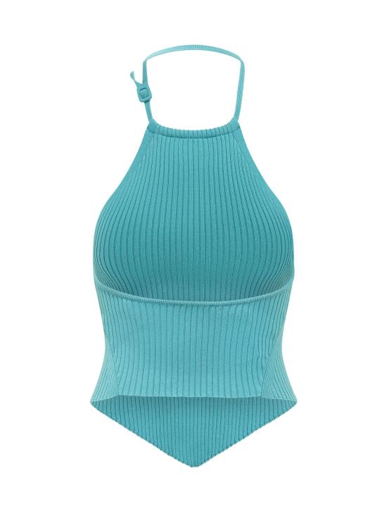 26SS 쿠레쥬 민소매 티셔츠 226MTO511FI0001 7027 AQUA - COURREGES