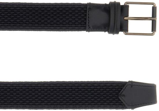 26SS 에르메네질도제냐 가죽 벨트 B124AZLHINTNAV BLUE - ERMENEGILDO ZEGNA