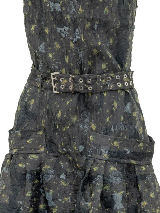 26SS 가니 미디 원피스 A1030458 052 BLACK SAND - GANNI