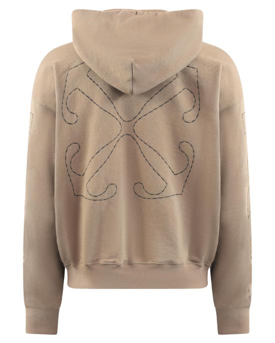 오프화이트 스티치 스케이트 후드 티셔츠셔츠 OMBB085F23FLE0196110 BEIGE - OFF WHITE