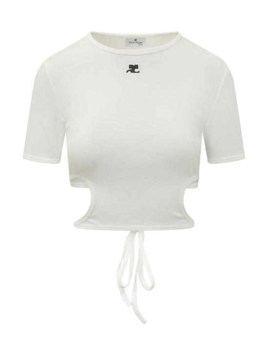 26SS 쿠레쥬 반팔 티셔츠 226JTS256JS0203 0001 HERITAGE WHITE