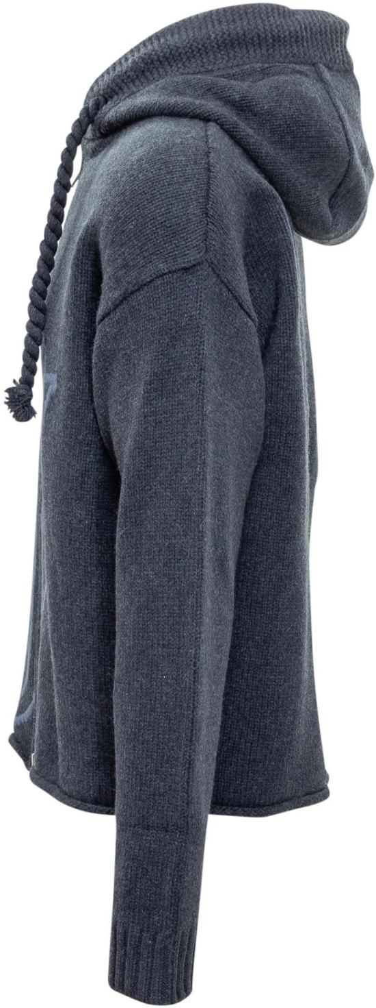 25FW JW앤더슨 앵커 자수 지퍼 후디 KW1429YN0412768 NAVY - JW ANDERSON
